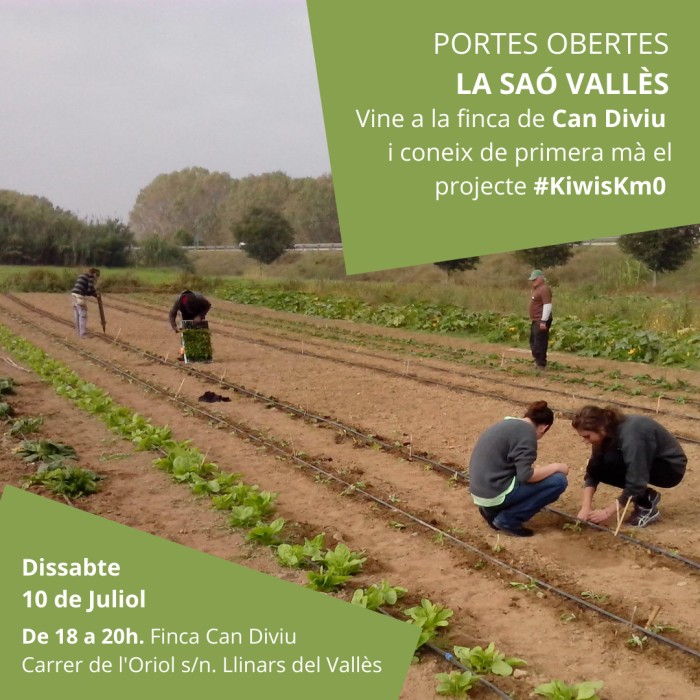 Vine a la Jornada de portes obertes a Can Diviu i coneix el projecte dels kiwis km0 de primera mà!